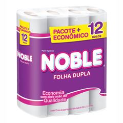 Papel Higiênico Noble Folha Dupla Neutro 12 rolos de 20m